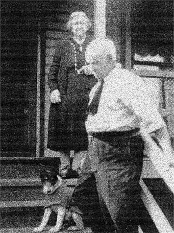 John P.L.Stone and wife Jane, nee Ladner at their house in 